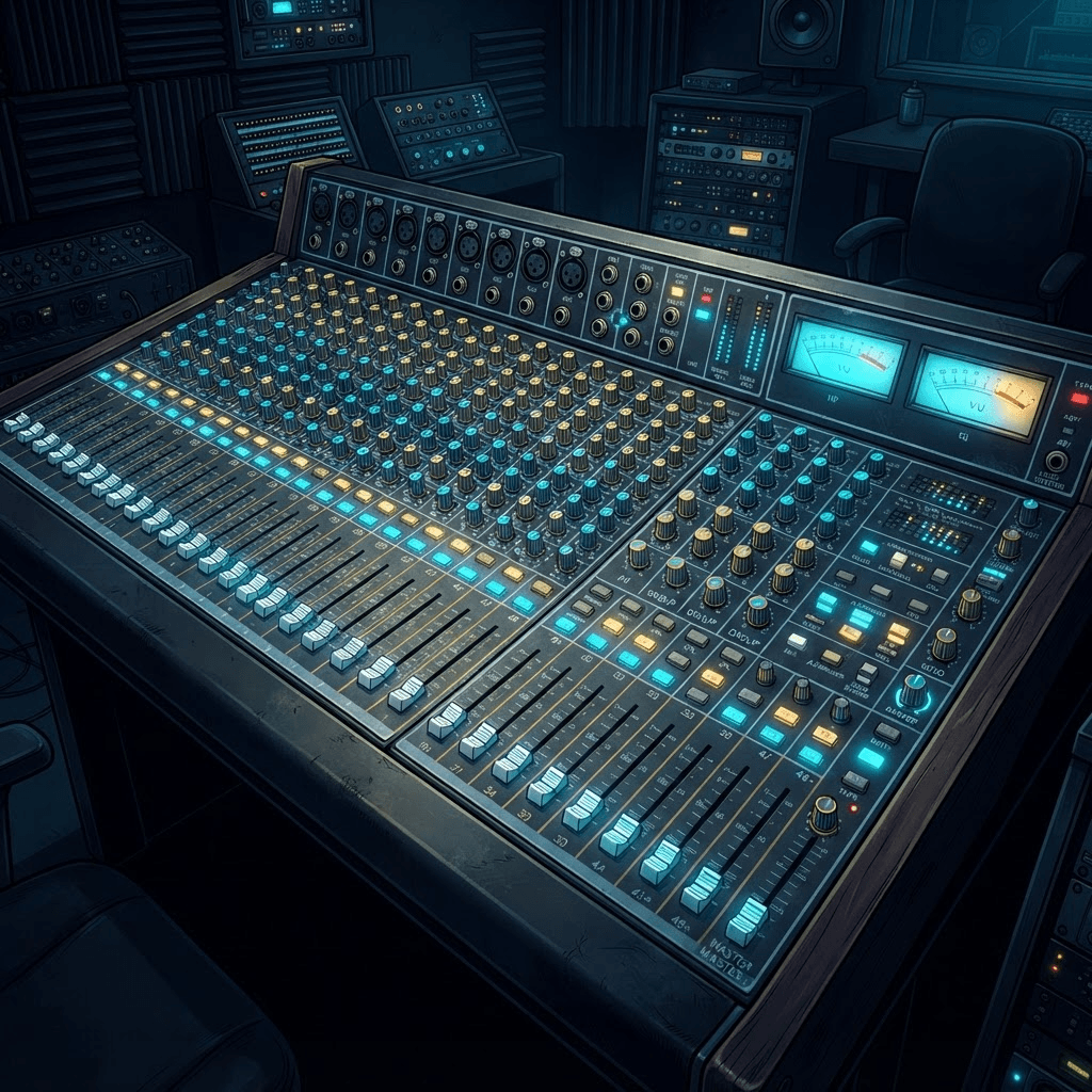 Analog mixing console